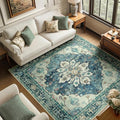 RELEANY Washable Area Rug, Square 6'x6', Water Repellent, Pet Friendly by RELEANY