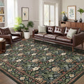 GarveeHome Washable Area Rug 6x9, Soft Vintage Floral Bedroom Rug Non Slip Low by GarveeHome