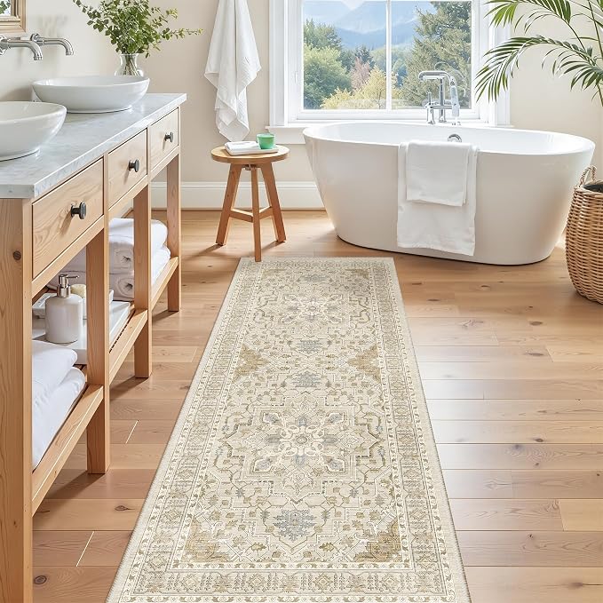 Madane Hallway Runner Rug 2x5 Washable Entry Rugs Non-Slip, Soft Low-Pile - Image 3