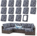 Waterproof Outdoor Cushion Covers, Stretch Patio Slipcovers | UV Resistant by hyha