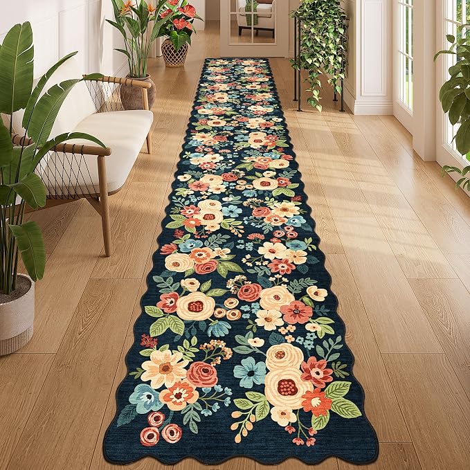 DUKINO 2x12 Washable Runner Rug, Long Runner Rug by DUKINO