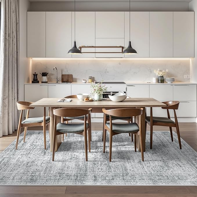6x9 Area Rugs for Living Room, Large Washable Rug, Dining Room, Low Pile - Image 5