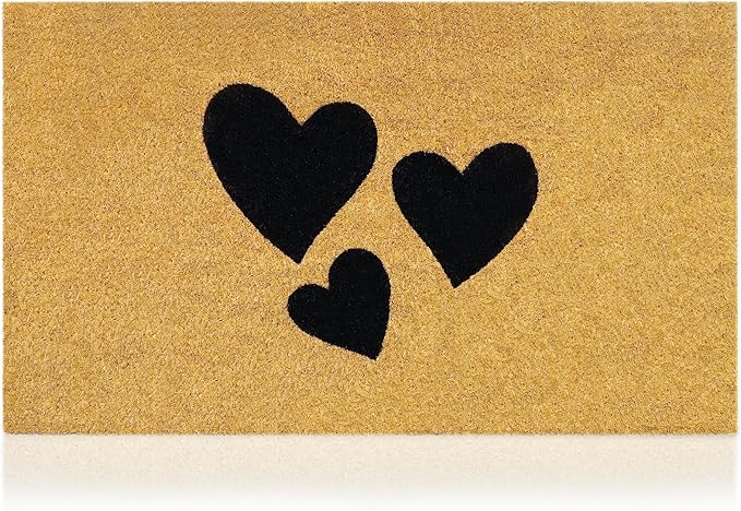 Coir Welcome Mat, 17 x 29 in | 100% Natural Coir, Anti-Shedding, Durable PVC by AmaruDoorMats