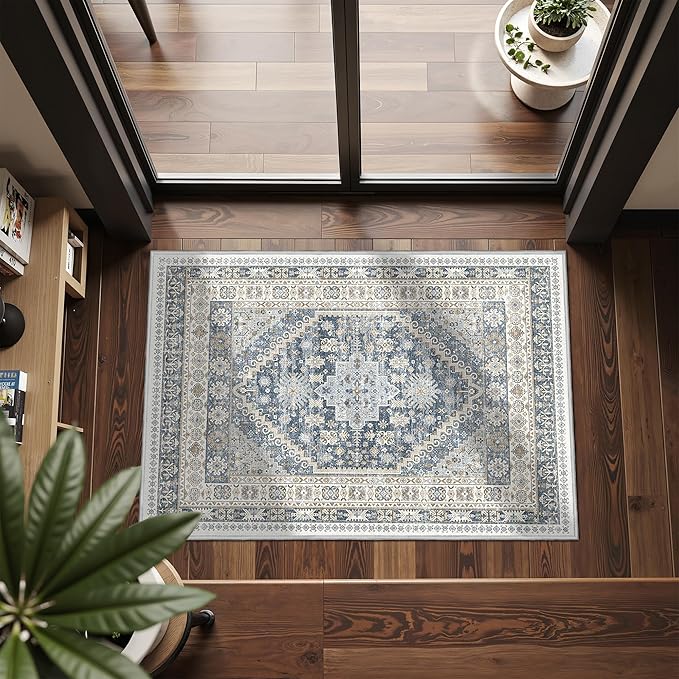 2x3 Entryway Rug Washable Rug Runner by Restydon
