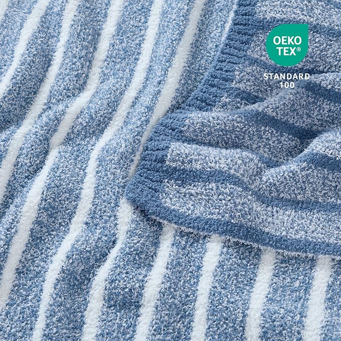 Snuggle Sac Ultra Soft Blue Throw Blanket - Image 4