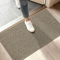 BEQHAUSE Dirt Trapper Door Mat 17" x 30", Non-Slip Doormats, Light Beige | by BEQHAUSE
