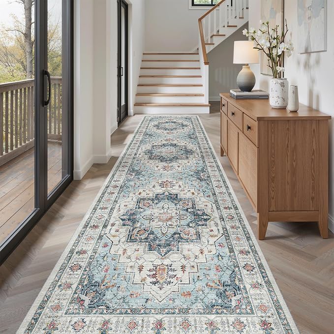 Madane Hallway Runner Rug 3x12 Washable Kitchen Runners 12ft, Soft Low-Pile - Image 4