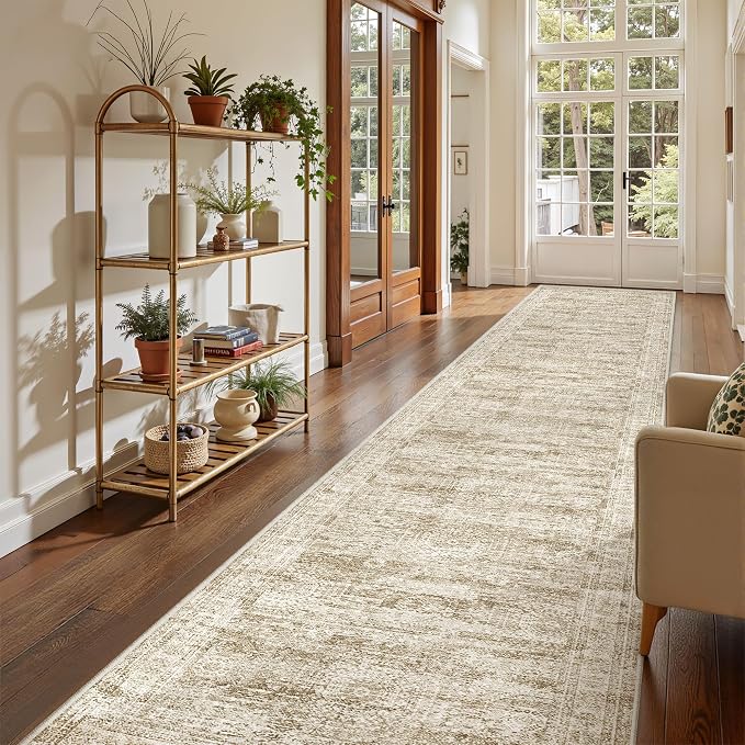 3x14 Runner Rug Non Slip, Washable Hallway Runner Rug, Living Room, Extra Long - Image 4
