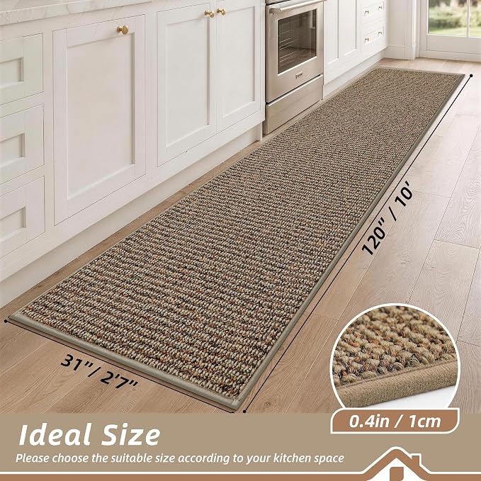 BEQHAUSE Kitchen Runner Rugs 31"x120", Kitchen Mats - Image 2