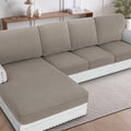 H.VERSAILTEX Sectional Couch Covers 4 Pieces Sofa Seat Cushion Covers L Shape by HVERSAILTEX