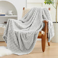 EXQ Home Gentle Soft Fleece Throw Blanket – Cozy Lightweight 3D Imitation by EXQHomeTexitleCoLtd