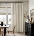 Beige Linen Pleated Light Filtering Curtains by Twodrapes