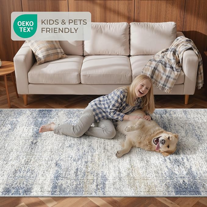 3x12 Runner Rug Non Slip, Washable Hallway Runner Rug, Living Room, Long Rug - Image 9