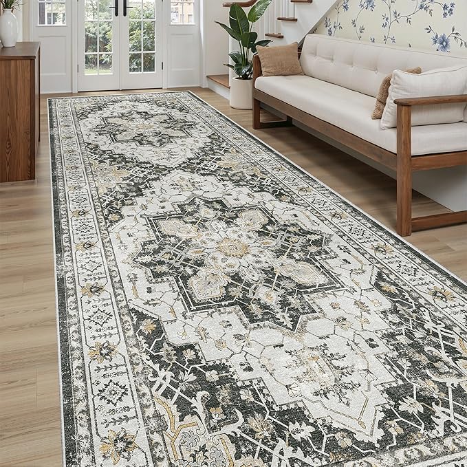 Madane 4x10 Wide Hallway Runner Rug Washable by Madane
