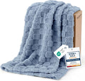 Bedsure GentleSoft Ashley Blue Throw Blanket by Unknown