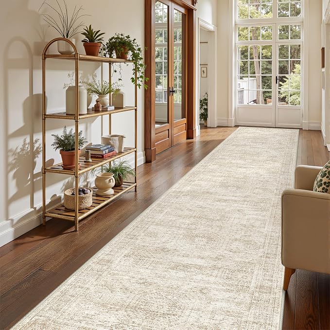 3x14 Runner Rug Non Slip, Washable Hallway Runner Rug, Living Room, Extra Long - Image 4