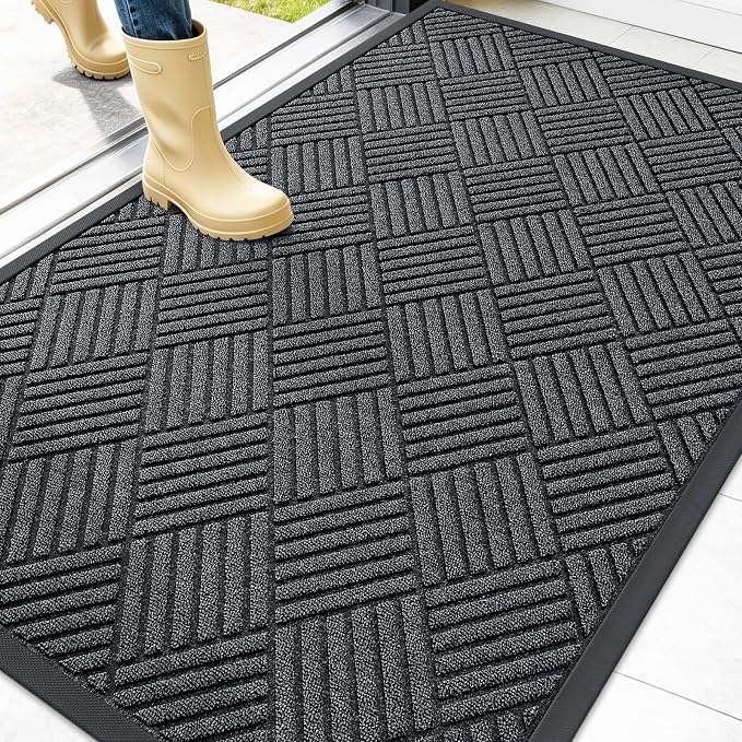 OLANLY Front Door Mat Outside Entrance 47x32, Waterproof Heavy-Duty Doormat | by OLANLY