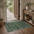 Schweek 2x3 Entryway Rugs Non-Slip Washable Vintage Area Rug Green Door Mat | by Schweek
