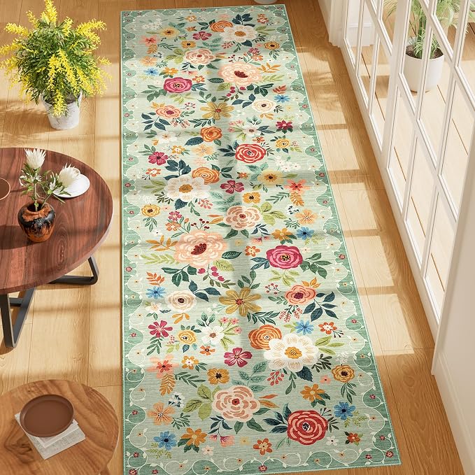 DUKINO 2x7 Runner Rug for Hallway, Washable Runner Rug Non Slip, Soft Indoor - Image 3