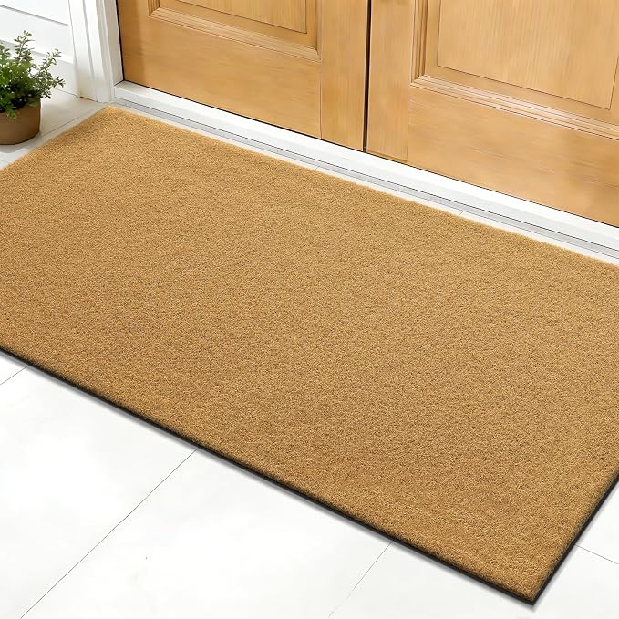 OLANLY Front Door Mat, Low Profile Doormat, Stain and Fade Resistant, by OLANLY