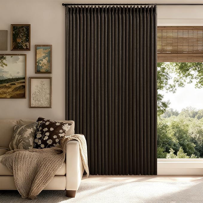 100% Blackout Linen 102 Inch Curtains 2 Panels - Image 8