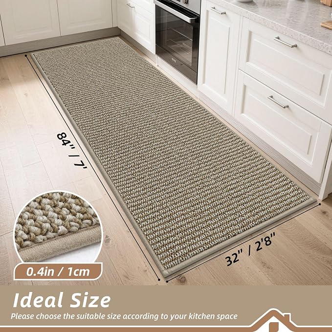 BEQHAUSE Kitchen Runner Rugs 32"x84", Kitchen Mats - Image 2