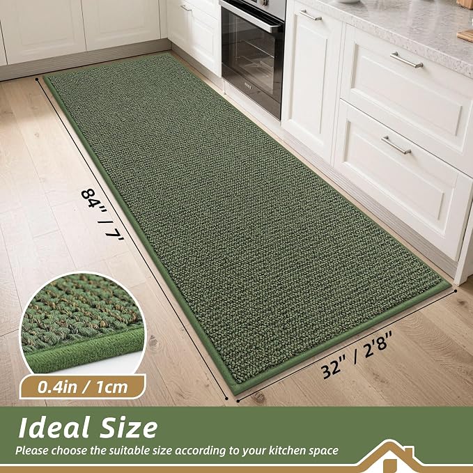 BEQHAUSE Kitchen Runner Rugs 32"x84", Kitchen Mats - Image 2
