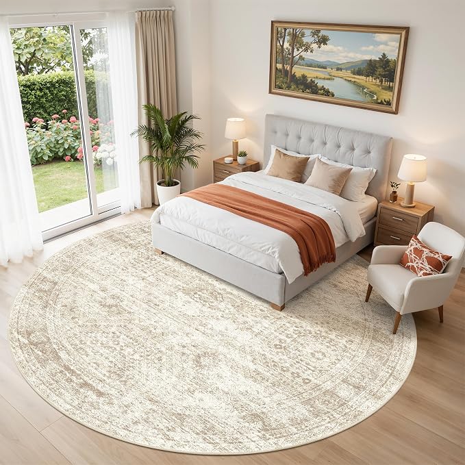 9ft Round Rug, Large Circle Rug - Image 3