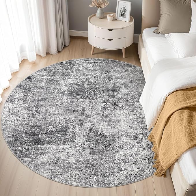 DMOYEST 5ft Round Area Rug Living Room Rugs - Image 3