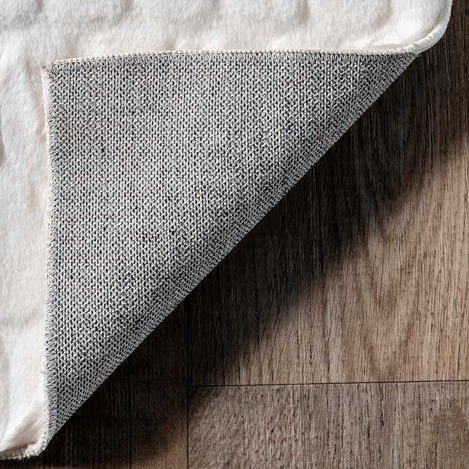 nuLOOM Nia White Geometric Washable Runner Rug - Image 4