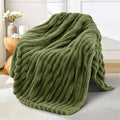 Exclusivo Mezcla Striped Fleece Throw Blanket by ExclusivoMezcla