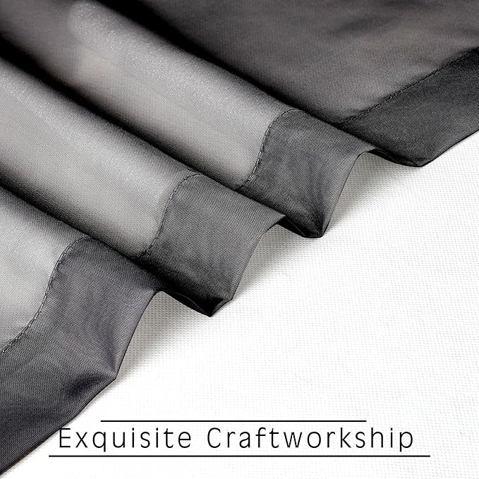 Voile Sheer Window Privacy Curtains, Rod Pocket Elegant Airy Sheer Curtains - Image 8