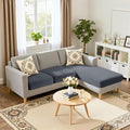 Hokway Chaise Cover and Couch Cushion Covers Set, Separate Sectional Sofa by Hokway