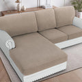 H.VERSAILTEX Sectional Couch Covers 3 Pieces Sofa Seat Cushion Covers L Shape by HVERSAILTEX