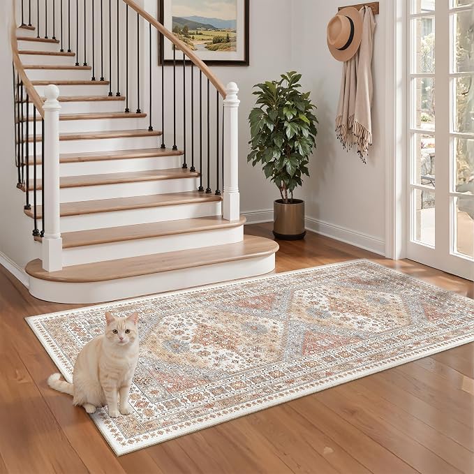 2x4 Rug Runners for Hallways Non Slip, Nursery Room, Soft Runner Rug, Stain - Image 5