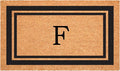 Calloway Mills 152961830F Black Border 18" x 30" Monogram Doormat by Callowaymills