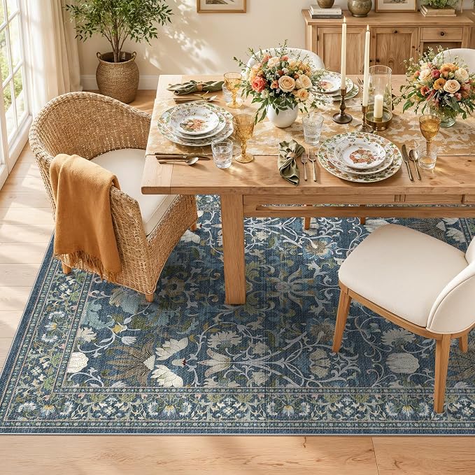 Living Room 6x8 Area Rugs: Farmhouse Washable Ultra Soft Carpet - Image 3