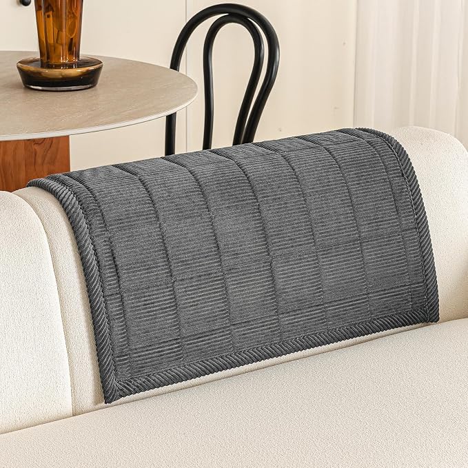 Velvet Couch Covers for Sectional Sofa Washable, Non-Slip L Shaped Sectional - Image 2