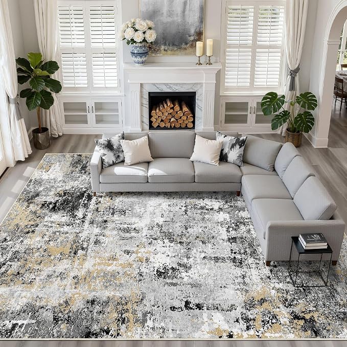 LOONGRUG 10x14 Area Rugs Washable Large Neutral Modern Living Room Rug | by LOONGRUG