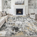 LOONGRUG 7x9 Area Rug Washable Large Neutral Modern Living Room Rugs | Abstract by LOONGRUG