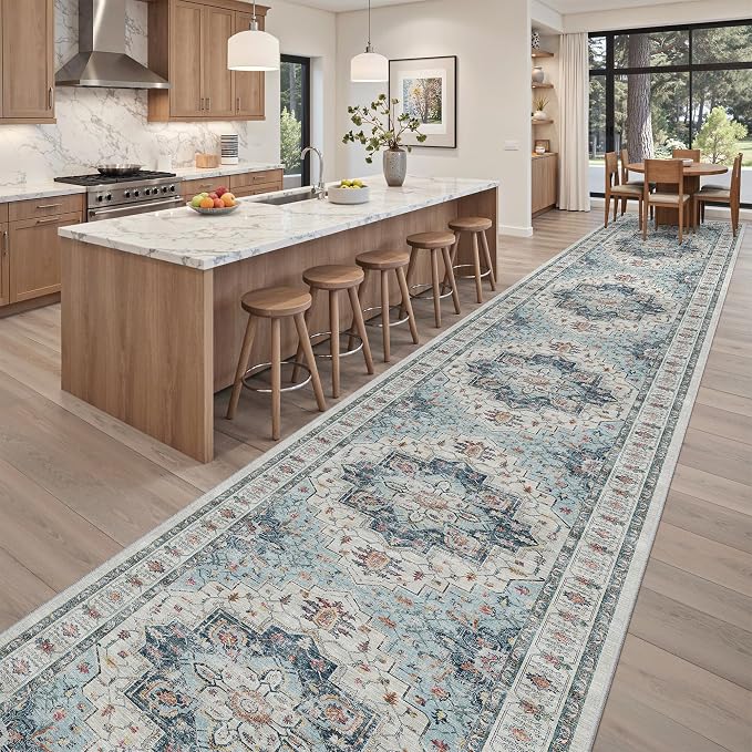 Madane Hallway Runner Rug 3x20 Washable Kitchen Runners 20ft, Soft Low-Pile - Image 4