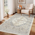 4x6 Area Rug for Entryway, Washable Kitchen Rug, Living Room, Dining Room by Zesthome