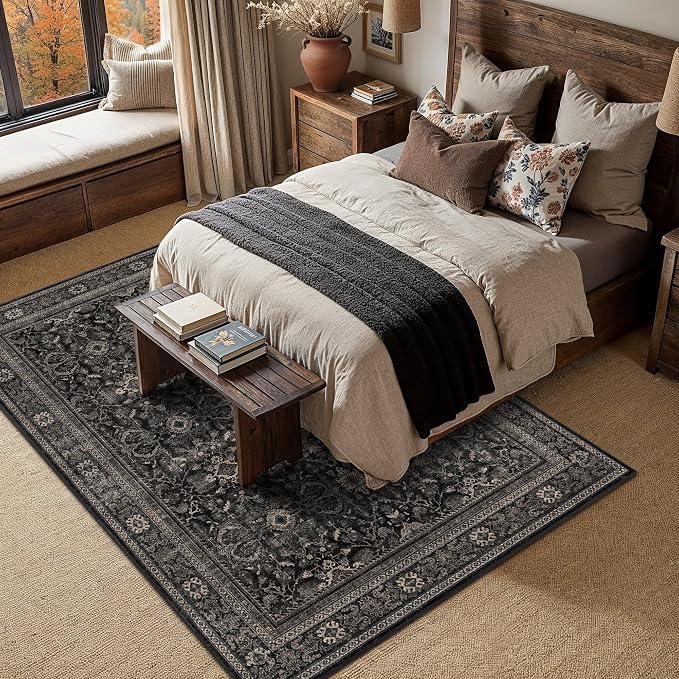 Schweek 5x7 Washable Area Rugs Non Slip Rug - Image 3