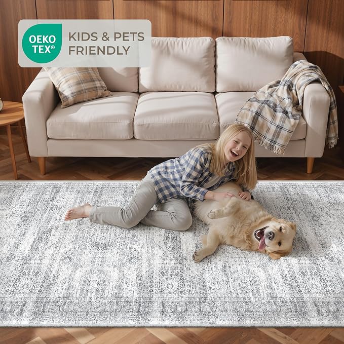2'6 x 14' Runner Rug Non Slip, Washable Kitchen Rugs, Living Room, Extra Long - Image 9