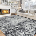 Aelenmu 10x14 Area Rugs for Living Room Dining Room Washable Black Grey | Soft by Aelenmu