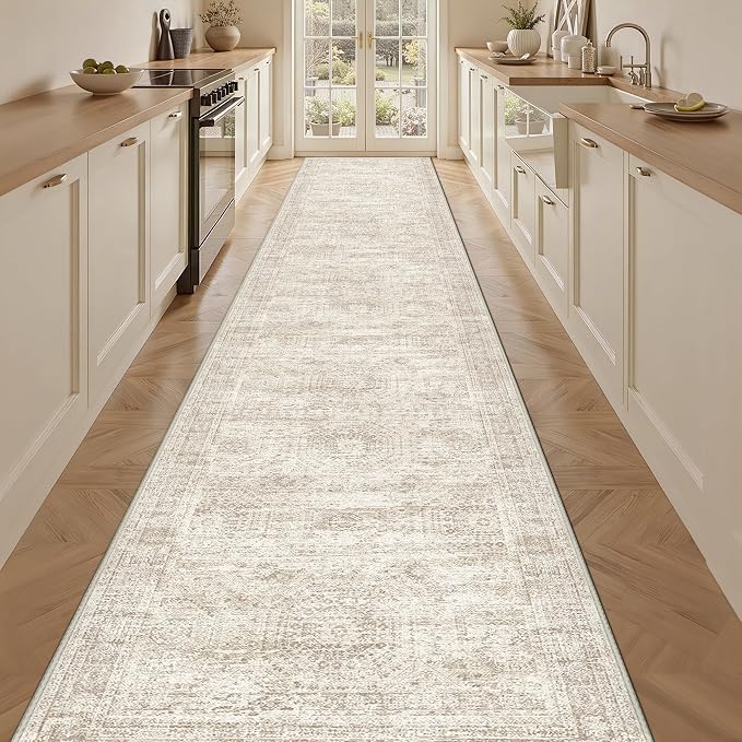 3x14 Runner Rug Non Slip, Washable Hallway Runner Rug, Living Room, Extra Long - Image 3