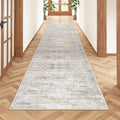 2x8 Runner Rug Non Slip, Washable Hallway Runner Rug, Taupe | Neutral Rugs by Restydon