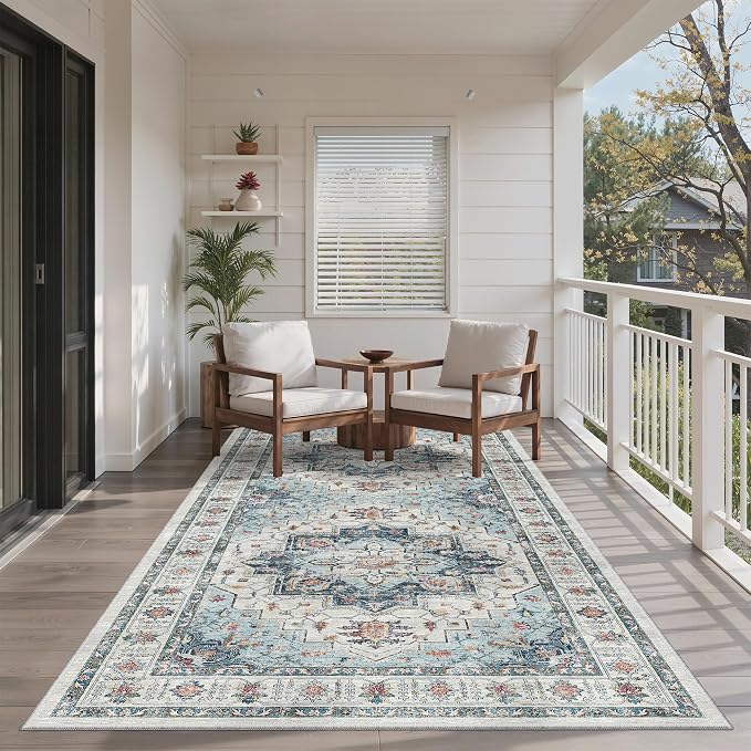 Madane 4x8 Wide Hallway Runner Rug Washable - Image 3