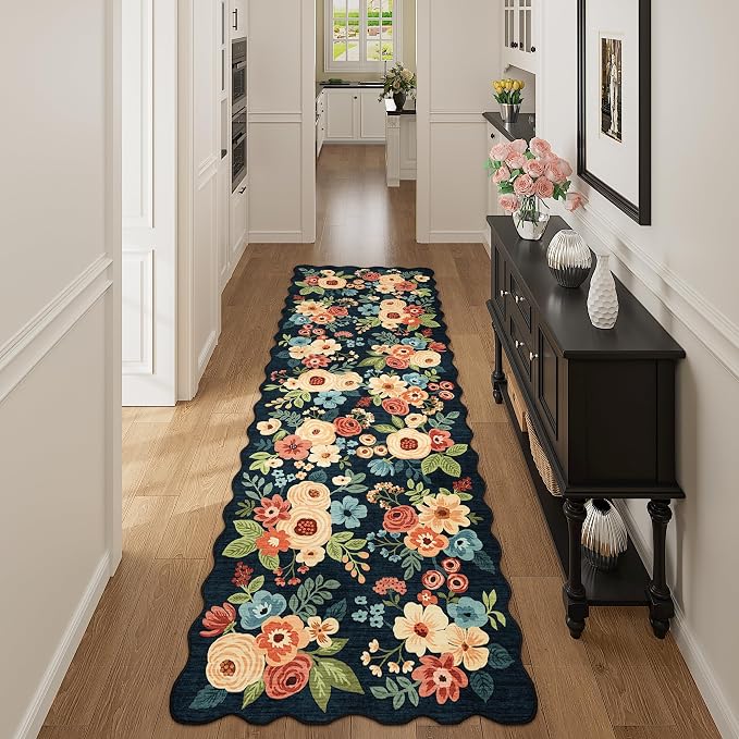 DUKINO 2x10 Runner Rug for Hallway, Washable Kitchen Rugs, Low Pile, Soft by DUKINO