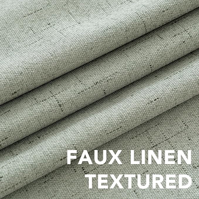 H.VERSAILTEX Linen Curtains 100% Blackout Curtains - Image 4